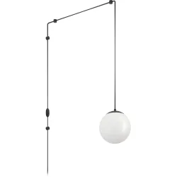 Eglo Pendellampe Rondo 3 Schwarz Stahl/Kunststoff 142 cm - Material: Kunststoff/Stahl - Pendellampe