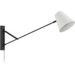Eglo Wandlampe Forcadet Grau/Schwarz Stahl 40.5 cm - Farbe: schwarz/grau - Wandlampe