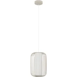 Eglo Pendellampe Terrarosa Beige Stahl 110 cm - Farbe: sand - Pendellampe