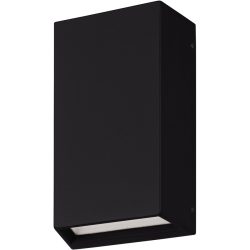 Eglo Wandlampe aussen Spongano Schwarz Aluminium 20 cm - LED - Wandlampe aussen- LED Energiesparlampe