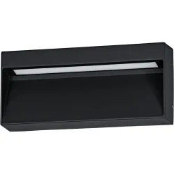 Eglo Wandlampe aussen Maruggio Schwarz Aluminium 9 cm - LED - Wandlampe aussen- LED Energiesparlampe