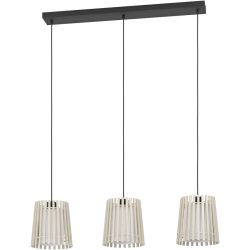Eglo Pendellampe Fattoria Schwarz Stahl 20 cm 110 cm - Pendellampe