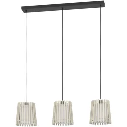 Eglo Pendellampe Fattoria Schwarz Stahl 20 cm 110 cm - Pendellampe