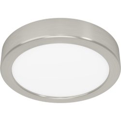 Eglo Deckenlampe Fueva 5 Grau Stahl 2.8 cm - Farbe: Nickel matt - LED - Lichtfarbe: Warmweiss - Deckenlampe- LED Energiesparlampe