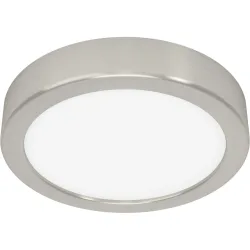 Eglo Deckenlampe Fueva 5 Grau Stahl 2.8 cm - Farbe: Nickel matt - LED - Lichtfarbe: Warmweiss - Deckenlampe- LED Energiesparlampe