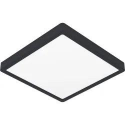 Eglo Deckenlampe Fueva 5 Schwarz Stahl 28.5 cm 2.8 cm - LED - Lichtfarbe: Warmweiss - Deckenlampe- LED Energiesparlampe
