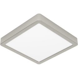 Eglo Deckenlampe Fueva 5 Grau Stahl 21 cm 2.8 cm - Farbe: Nickel matt - LED - Lichtfarbe: Warmweiss - Deckenlampe- LED Energiesparlampe