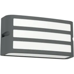 Eglo Wandlampe aussen Camarda Grau Aluminium 11 cm - Farbe: anthrazit - Wandlampe aussen