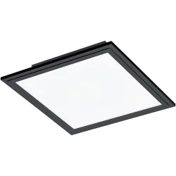 Eglo Deckenlampe Salobrena 1 Schwarz Aluminium/Stahl 30 cm 5 cm - LED - Lichtfarbe: Helles Neutralweiss - Deckenlampe- LED Energiesparlampe