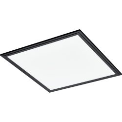 Eglo Deckenlampe Salobrena 1 Schwarz Aluminium 45 cm 5 cm - LED - Lichtfarbe: Helles Neutralweiss - Deckenlampe- LED Energiesparlampe