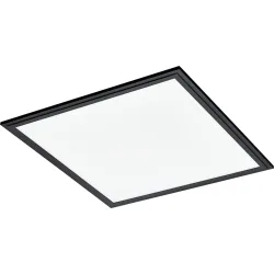 Eglo Deckenlampe Salobrena 1 Schwarz Aluminium 45 cm 5 cm - LED - Lichtfarbe: Helles Neutralweiss - Deckenlampe- LED Energiesparlampe