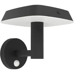 Eglo Solaraussenlampe Dreoli Schwarz Kunststoff 21 cm - Lichtfarbe: Warmweiss - Solaraussenlampe