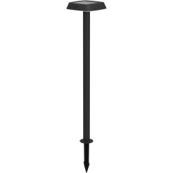 Eglo Solaraussenlampe Dreoli Schwarz Kunststoff 17.5 cm 103.5 cm - Lichtfarbe: Warmweiss - Solaraussenlampe
