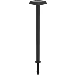Eglo Solaraussenlampe Dreoli Schwarz Kunststoff 17.5 cm 103.5 cm - Lichtfarbe: Warmweiss - Solaraussenlampe