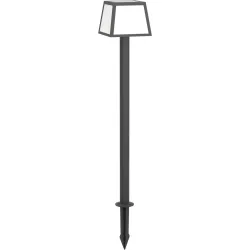 Eglo Solaraussenlampe Altilia Schwarz Kunststoff 15.5 cm 106 cm - Lichtfarbe: Warmweiss - Solaraussenlampe
