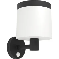 Eglo Solaraussenlampe Pantete Schwarz Kunststoff 21 cm - Lichtfarbe: Warmweiss - Solaraussenlampe