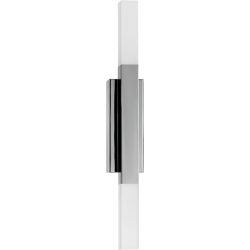 Eglo Wandlampe Alcudia Grau Aluminium/Stahl 3 cm - Farbe: chrom - LED - Lichtfarbe: Warmweiss - Wandlampe- LED Energiesparlampe