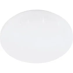 Eglo Deckenlampe Frania-S Weiss Stahl 5.5 cm - LED - Lichtfarbe: Warmweiss - Deckenlampe- LED Energiesparlampe