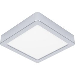 Eglo Deckenlampe Fueva 5 Grau Stahl 16 cm 2.8 cm - Farbe: chrom - LED - Lichtfarbe: Warmweiss - Deckenlampe- LED Energiesparlampe