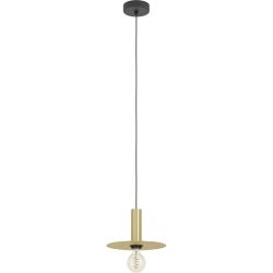 Eglo Pendellampe Escandell Schwarz Stahl 110 cm - Farbe: Schwarz/Messing - Pendellampe