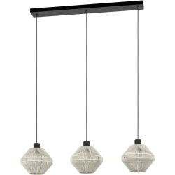 Eglo Pendellampe Midsumer Schwarz Stahl 22 cm 110 cm - Pendellampe