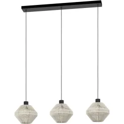 Eglo Pendellampe Midsumer Schwarz Stahl 22 cm 110 cm - Pendellampe