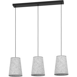 Eglo Pendellampe Alsager Schwarz Stahl 21 cm 110 cm - Pendellampe
