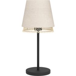 Eglo Tischlampe Tabley Schwarz Stahl 42.5 cm - Tischlampe