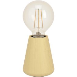 Eglo Tischlampe Asby Braun Holz 10 cm - Farbe: Hellbraun - Tischlampe