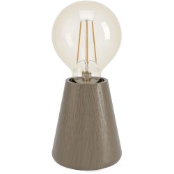 Eglo Tischlampe Asby Braun Holz 10 cm - Farbe: Dunkelbraun - Tischlampe