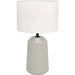 Eglo Tischlampe Capalbio Beige 41 cm - Farbe: sand - Material: Keramik - Tischlampe