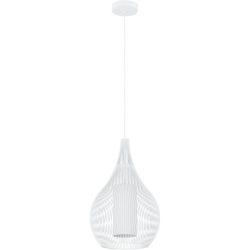 Eglo Pendellampe Razoni 1 Weiss Stahl 110 cm - Pendellampe