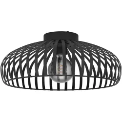 Eglo Deckenlampe Mogano 3 Schwarz Stahl 18 cm - Deckenlampe