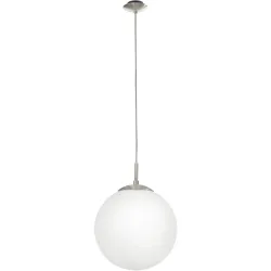 Eglo Pendellampe Rondo Grau Stahl 110 cm - Farbe: Nickel matt - Pendellampe
