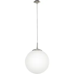 Eglo Pendellampe Rondo Grau Stahl 110 cm - Farbe: Nickel matt - Pendellampe