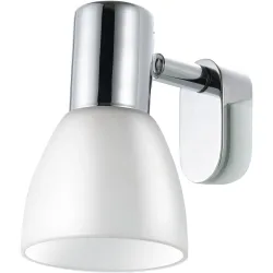 Eglo Wandlampe Sticker Grau Stahl 11.5 cm - Farbe: chrom - Wandlampe