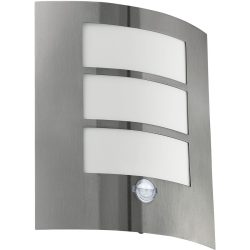 Eglo Wandlampe aussen City Edelstahl Edelstahl 26 cm - Wandlampe aussen