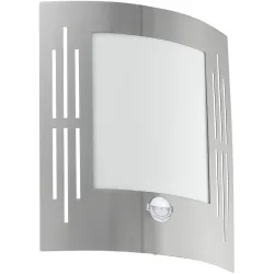 Eglo Wandlampe aussen City Edelstahl Edelstahl 26 cm - Wandlampe aussen
