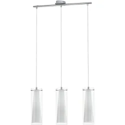 Eglo Pendellampe Pinto Grau Stahl 110 cm - Farbe: chrom - Pendellampe