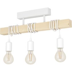Eglo Deckenlampe Townshend Weiss Stahl 10.5 cm 26.5 cm - Deckenlampe