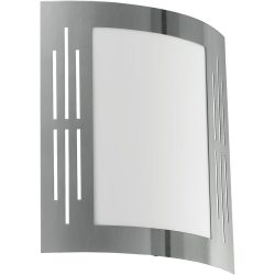 Eglo Wandlampe aussen City Edelstahl Edelstahl 26 cm - Wandlampe aussen