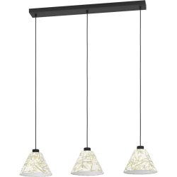 Eglo Pendellampe Oxpark Schwarz Stahl 22 cm 110 cm - Pendellampe