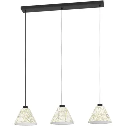 Eglo Pendellampe Oxpark Schwarz Stahl 22 cm 110 cm - Pendellampe