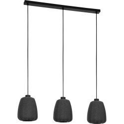Eglo Pendellampe Barlaston Schwarz Stahl 18 cm 110 cm - Pendellampe
