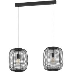 Eglo Pendellampe Rinroe Schwarz Stahl 32.5 cm 110 cm - Pendellampe