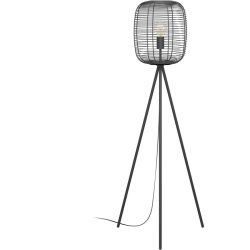 Eglo Stehlampe Rinroe Schwarz Stahl 140.5 cm - Stehlampe