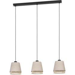 Eglo Pendellampe Tabley Schwarz Stahl 19 cm 110 cm - Pendellampe