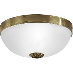 Eglo Deckenlampe Imperial Braun 14 cm - Farbe: antikbraun - Material: Guss - Deckenlampe