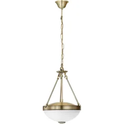 Eglo Pendellampe Savoy Braun 110 cm - Farbe: antikbraun - Material: Guss - Pendellampe