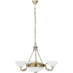 Eglo Pendellampe Savoy Braun 110 cm - Farbe: antikbraun - Material: Guss - Pendellampe